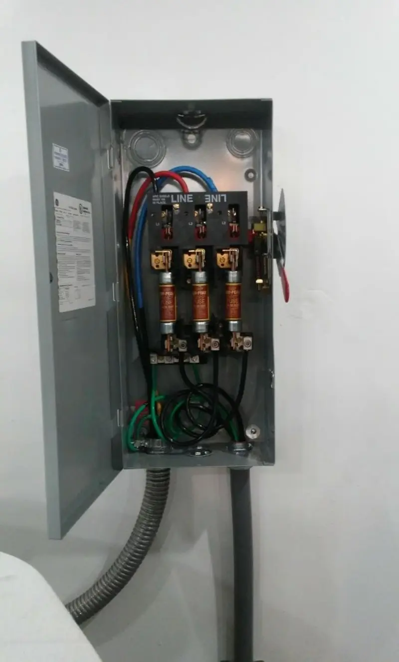Three-phase disconnect switch installed for Electrical Wiring & Rewiring in Ramapo
